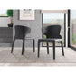 Manhattan Comfort Conrad Gray Faux Leather Dining Chairs In A Set Of 2