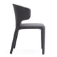 Manhattan Comfort Conrad Gray Faux Leather Dining Chairs In A Set Of 2