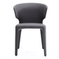 Manhattan Comfort Conrad Gray Faux Leather Dining Chairs In A Set Of 2