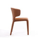 Manhattan Comfort Conrad Saddle Faux Leather Dining Chairs In A Set Of 2