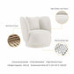 Manhattan Comfort Contemporary Siri 2-Piece Linen Accent Chair With Pillows In Cream