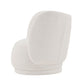 Manhattan Comfort Contemporary Siri 2-Piece Linen Accent Chair With Pillows In Cream