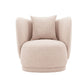 Manhattan Comfort Contemporary Siri 2-Piece Linen Accent Chair With Pillows In Wheat