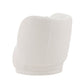 Manhattan Comfort Contemporary Siri Linen Accent Chair With Pillows In Cream