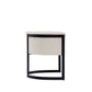 Manhattan Comfort Corso Leatherette Dining Chair With Metal Frame In Cream
