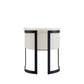 Manhattan Comfort Corso Leatherette Dining Chair With Metal Frame In Cream