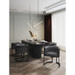 Manhattan Comfort Corso Leatherette Dining Chair With Metal Frame In Gray