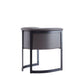 Manhattan Comfort Corso Leatherette Dining Chair With Metal Frame In Gray