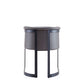 Manhattan Comfort Corso Leatherette Dining Chair With Metal Frame In Gray