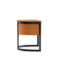 Manhattan Comfort Corso Leatherette Dining Chair With Metal Frame In Tan