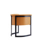 Manhattan Comfort Corso Leatherette Dining Chair With Metal Frame In Tan