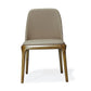 Manhattan Comfort Courding Tan & Walnut Faux Leather Dining Chair
