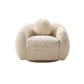 Manhattan Comfort Cream Modern Tribeca Chenille Accent Chair