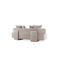 Manhattan Comfort Cream Modern Verandah Chenille 91" Sofa