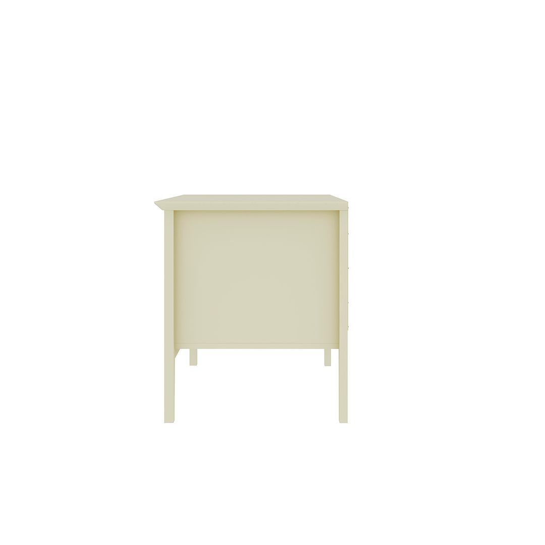 Manhattan Comfort Crown 31" Dresser In Glossy Off White With 2 Drawers