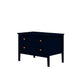Manhattan Comfort Crown 31" Dresser In Glossy Tatiana Midnight Blue With 2 Drawers