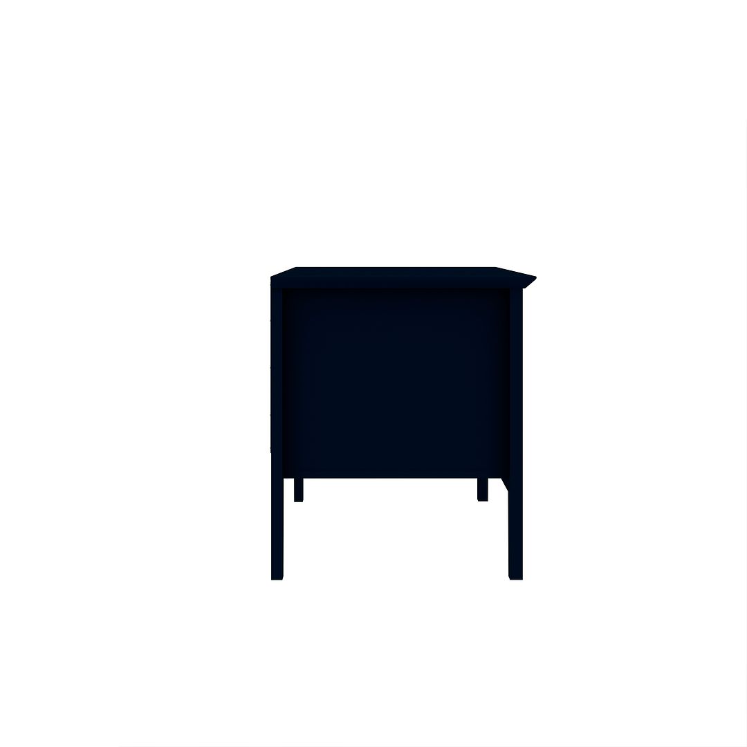 Manhattan Comfort Crown 31" Dresser In Glossy Tatiana Midnight Blue With 2 Drawers