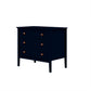 Manhattan Comfort Crown 31" Dresser In Glossy Tatiana Midnight Blue With 3 Drawers