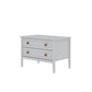 Manhattan Comfort Crown 31" Dresser In Glossy White With 2 Drawers
