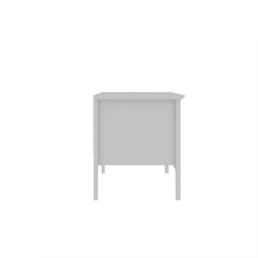 Manhattan Comfort Crown 31" Dresser In Glossy White With 2 Drawers