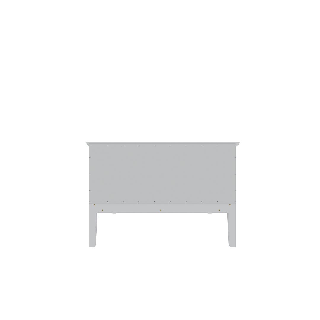 Manhattan Comfort Crown 31" Dresser In Glossy White With 2 Drawers