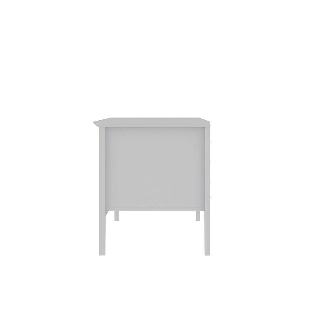 Manhattan Comfort Crown 31" Dresser In Glossy White With 2 Drawers