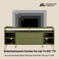 Manhattan Comfort DUMBO 63" Olive Green Mid-Century Modern TV Stand With 6 Shelves & 2 Drawers