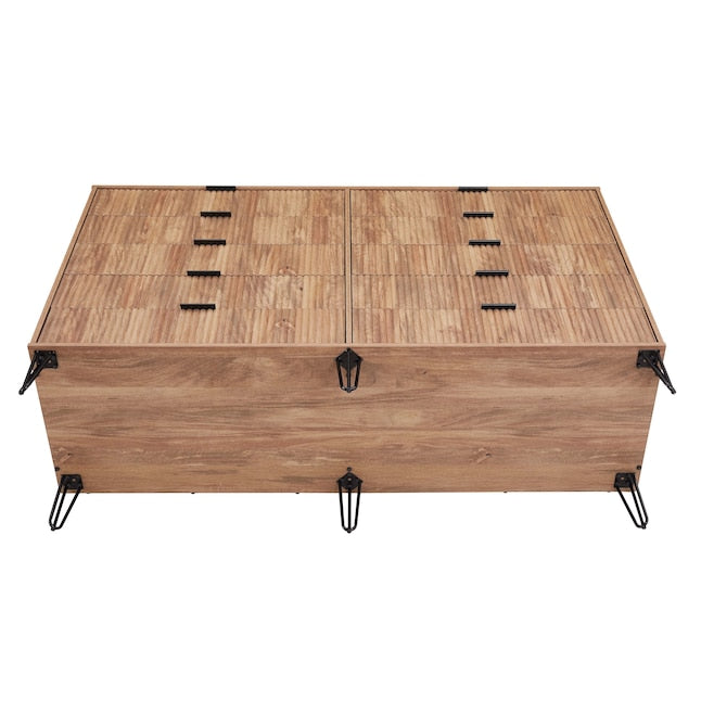 Manhattan Comfort DUMBO Golden Brown Modern 10-Drawer Double Tall Dresser