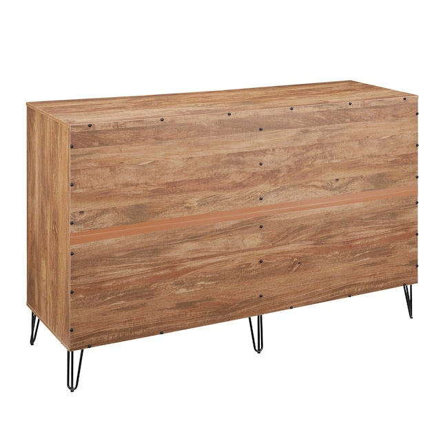Manhattan Comfort DUMBO Golden Brown Modern 10-Drawer Double Tall Dresser