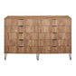 Manhattan Comfort DUMBO Golden Brown Modern 10-Drawer Double Tall Dresser