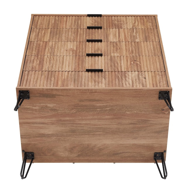 Manhattan Comfort DUMBO Golden Brown Modern 5-Drawer Tall Dresser
