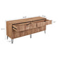 Manhattan Comfort DUMBO Golden Brown Modern 6-Drawer Double Low Dresser