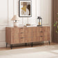 Manhattan Comfort DUMBO Golden Brown Modern 6-Drawer Double Low Dresser