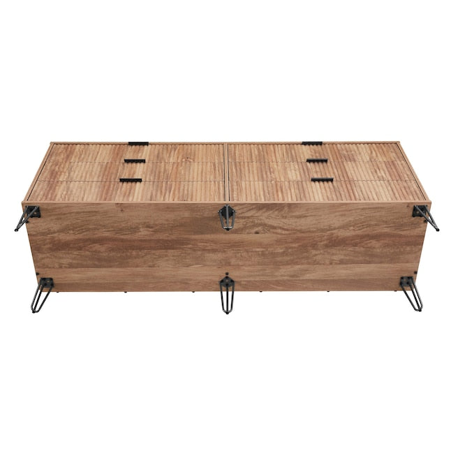 Manhattan Comfort DUMBO Golden Brown Modern 6-Drawer Double Low Dresser
