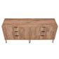 Manhattan Comfort DUMBO Golden Brown Modern 6-Drawer Double Low Dresser