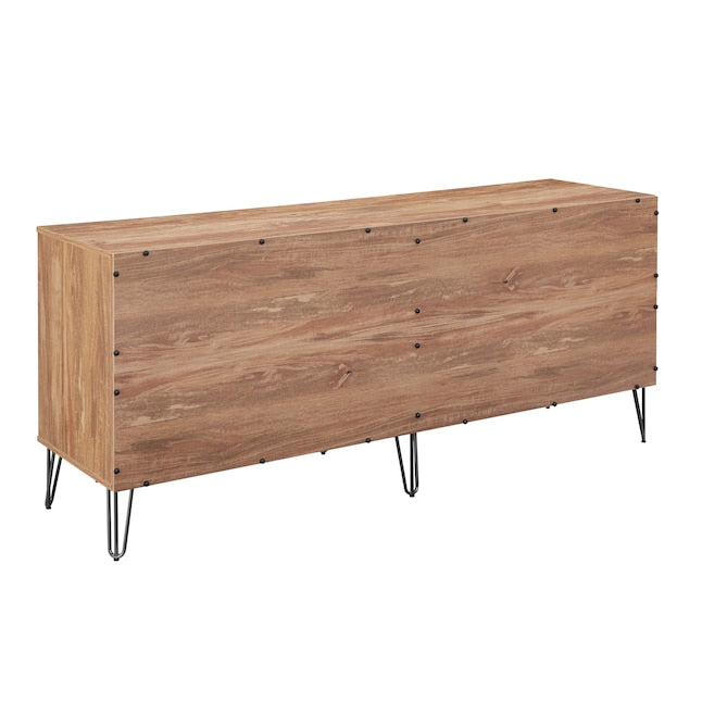 Manhattan Comfort DUMBO Golden Brown Modern 6-Drawer Double Low Dresser