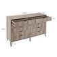Manhattan Comfort DUMBO Grey Modern 10-Drawer Double Tall Dresser