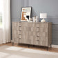 Manhattan Comfort DUMBO Grey Modern 10-Drawer Double Tall Dresser