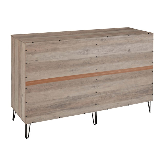 Manhattan Comfort DUMBO Grey Modern 10-Drawer Double Tall Dresser
