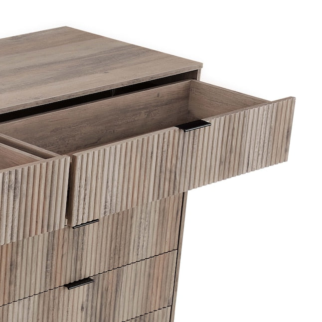 Manhattan Comfort DUMBO Grey Modern 10-Drawer Double Tall Dresser