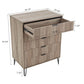 Manhattan Comfort DUMBO Grey Modern 5-Drawer Tall Dresser