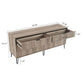 Manhattan Comfort DUMBO Grey Modern 6-Drawer Double Low Dresser
