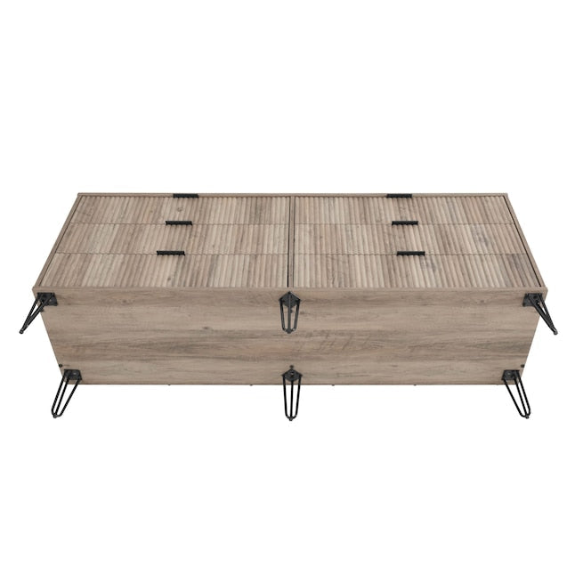 Manhattan Comfort DUMBO Grey Modern 6-Drawer Double Low Dresser