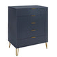 Manhattan Comfort DUMBO Midnight Blue Modern 5-Drawer Tall Dresser