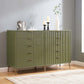 Manhattan Comfort DUMBO Olive Green Modern 10-Drawer Double Tall Dresser