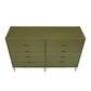 Manhattan Comfort DUMBO Olive Green Modern 10-Drawer Double Tall Dresser