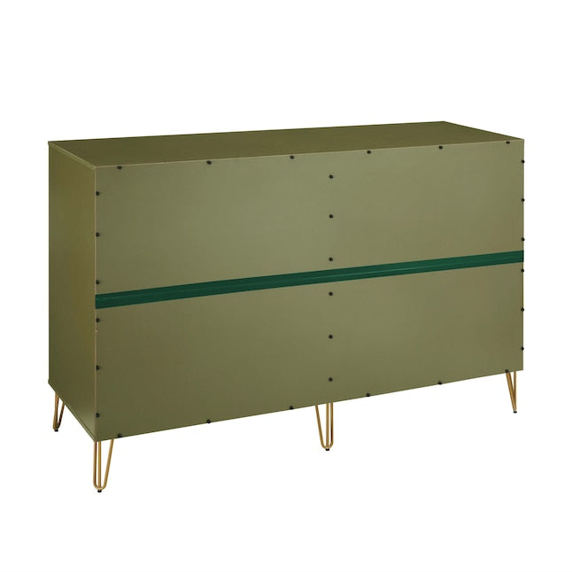 Manhattan Comfort DUMBO Olive Green Modern 10-Drawer Double Tall Dresser