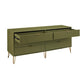 Manhattan Comfort DUMBO Olive Green Modern 6-Drawer Double Low Dresser