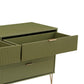 Manhattan Comfort DUMBO Olive Green Modern 6-Drawer Double Low Dresser