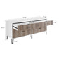 Manhattan Comfort DUMBO White And Grey Modern 6-Drawer Double Low Dresser